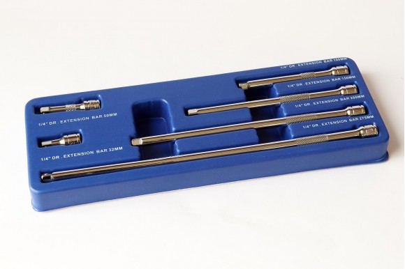 Verlengstukkenset 1/4" 6-delig